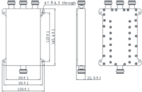 RFI Wideband 3-way Low PIM Splitter